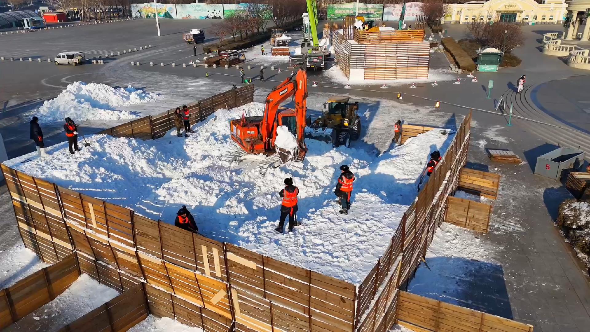 施工现场。图片由太阳岛风景区提供