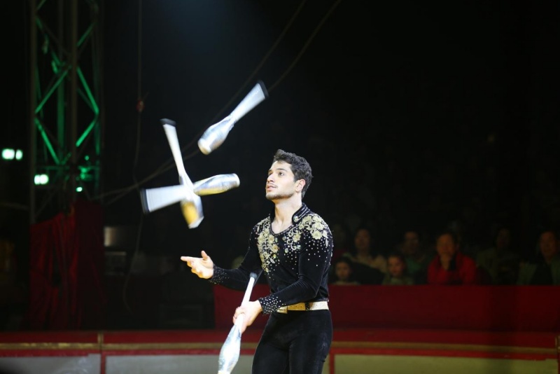 “杂技之夜”活动现场。邵琦摄