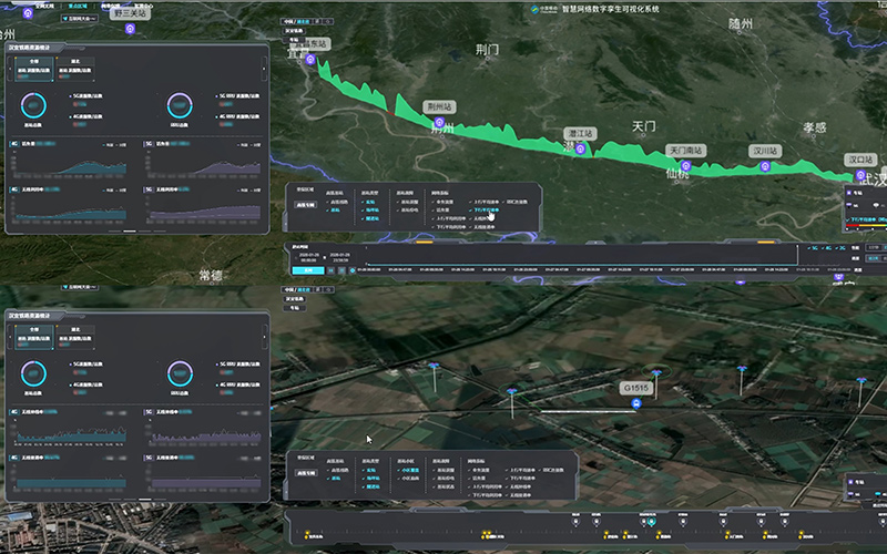 湖北移动“智慧网络数字孪生可视化系统”实现算网资源“一屏统览、全景可控”。