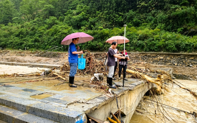 恩施宣恩白水河村应急监测。